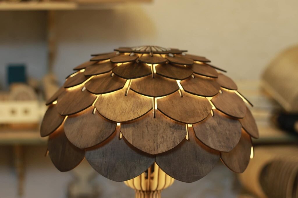 Mẫu đèn gỗ decor  cao cấp tại shop