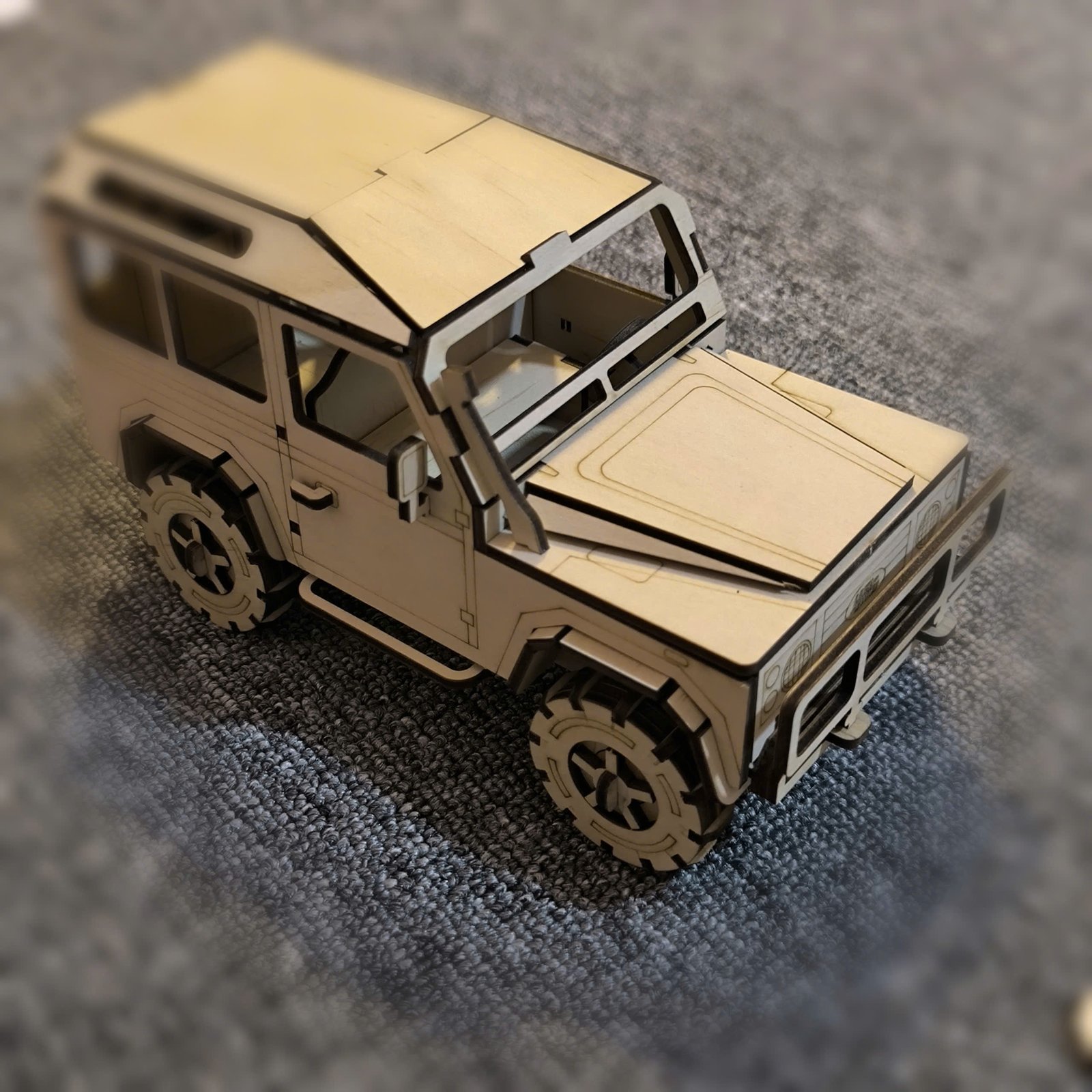 Mô Hình Ô Tô Bằng Gỗ Jeep 3D - Đồ Chơi Lắp Ghép - Ảnh 2