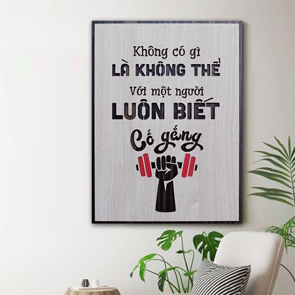 Tranh slogan tạo động lực làm việc